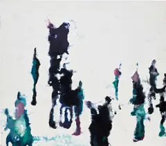 Philippe Cognée, Etoile pour folie no. 2, 2008, Encaustic paint on canvas mounted on panel