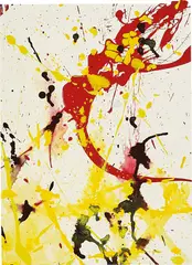Untitled by Sam Francis, 1989, acrylic on paper, sold Apr 2019