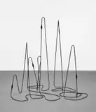 Tatiana Trouvé, Untitled, Cable (5), 2007, metal, caoutchouc, plastic and metal screws, in 5 parts