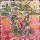Vladimir Potapov, Brothers, 2018, acrylic and carving on plywood