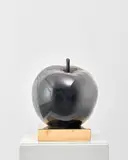 Nikita Zigura, Black Diamond, 2016, acrylic, airbrush and Thermochromic on yellow metal base