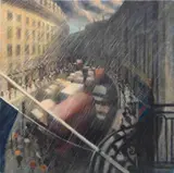 Bill Jacklin, Before the Hurricane. Regent Street., 1988, oil on canvas