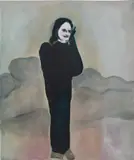 Sophie von Hellerman, Goth on the Phone, 1999, acrylic on canvas