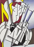 Roy Lichtenstein, The Conductor, 1975, oil and Magna on canvas