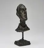 Diego [tête au col roulé] by Alberto Giacometti, 1954, bronze with green-brown patina, sold Jun 2019
