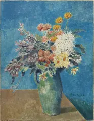 Pablo Picasso, Vase de fleurs, 1904, oil on canvas