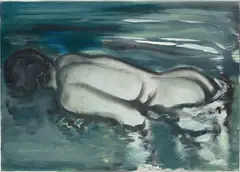 Losing (Her Meaning) by Marlene Dumas, 1988, oil on canvas, sold Jun 2019