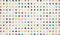 Mercuric Thiocyanate by Damien Hirst, 2007, household gloss on canvas, sold Jun 2019
