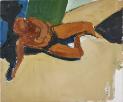Untitled by Henry Taylor, 2009, acrylic on canvas, sold Jun 2019
