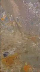 Tiger Falls by Frank Bowling, 1980, acrylic on canvas, sold Jun 2019