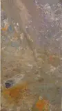 Tiger Falls by R.A. Obe Sir Frank Bowling, 1980, acrylic on canvas, sold Jun 2019