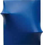 Agostino Bonalumi, Blue, 1971, shaped canvas and vinyl tempera