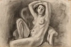 Henri Matisse, Nu aux bras levés, 1921, charcoal on paper