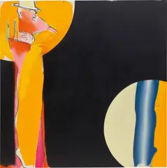 Allen Jones, Parable of Our Time II, 1981, oil and charcoal on canvas
