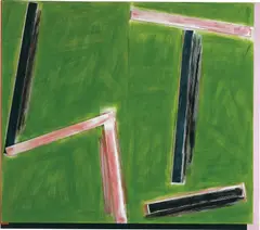 Tiger Woods by Imi Knoebel, 1999, acrylic on aluminium, in 2 parts, sold Jun 2019