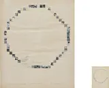 Word Chain: Faucet (Ilene's story) by John Baldessari, 1975, black and white photographs and colour photographs with pencil on paper and typewritten text with pencil on paper, in 2 , offered Jun 2019