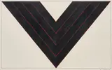Kenneth Noland, American Black, 1987, acrylic, pen and graphite on paper