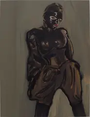 Claire Tabouret, La combinaison noire, 2015, acrylic on canvas