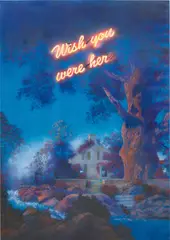 Friedrich Kunath, Wish You Were Here, 2015, acrylic on canvas