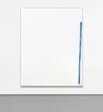 David Ostrowski, F (A thing is a thing in a whole which it's not), 2014, acrylic and lacquer on canvas, in artist's frame