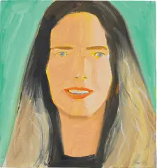 Ariel by Alex Katz, 2014, oil on board, sold Jun 2019