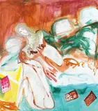 Tamuna Sirbiladze, Map 2 - Drug Picnic, 2006-08, acrylic and oil on canvas