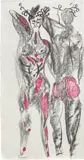 Chris Ofili, Actaeon Stag (Study for Diana & Actaeon)