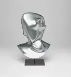 Jon Rafman, New Age Demanded (Futurismo Silver), 2013, 3D Polyamide print, on artist's metal base