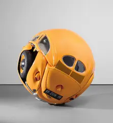 Ichwan Noor, Beetle Sphere, 2016, aluminium, polyester, auto paint and parts from a 1953 VW Beetle