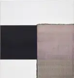 Callum Innes, Exposed Painting Intense Black Red Violet, 2002, oil on linen