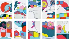 BLAME GAME by Kaws, 2014, screenprint on paper, in 10 parts, sold Jun 2019