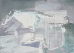 The Exorcist by Luc Tuymans, 2007, oil on canvas, sold Oct 2019