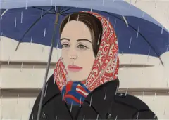 Alex Katz, Blue Umbrella I, 1972, oil on canvas