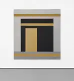 Peter Halley, Direction No. 7, 2014, acrylic, metallic acrylic, pearlescent acrylic and Roll-a-Tex on canvas