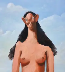 Girl from Ipanema by George Condo, 2000, oil on canvas, sold Oct 2019