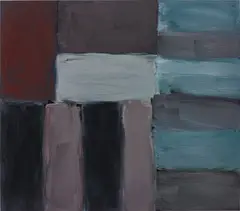 Raval by Sean Scully, 2013, oil on aluminium, sold Oct 2019