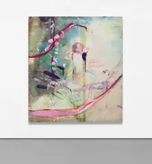 Julian Schnabel, (Untitled) Chinese, 2011, inkjet print, oil and resin on polyester