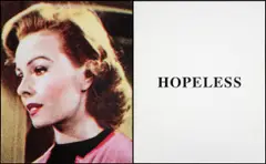Prima Facie (Second State): Hopeless by John Baldessari, 2005, inkjet print on canvas and enamel paint on canvas, in artist's frames, in 2 parts, sold Oct 2019