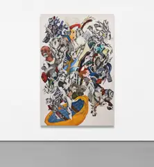 Ahmed Alsoudani, Untitled, 2010, acrylic and charcoal on canvas
