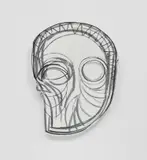 Thomas Houseago, Untitled, 2010, charcoal on Tuf-Cal and hemp with iron rebar
