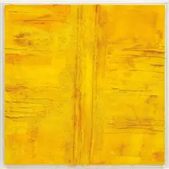 Yellow/Sole by Marcello Lo Giudice, 2015, oil and pigment on canvas, sold Oct 2019