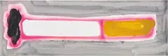 Cigarette by Katherine Bernhardt, 2015, acrylic and enamel paint on canvas, sold Dec 2019