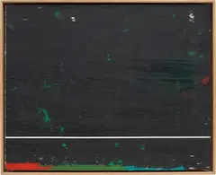 Untitled by Harold Ancart, 2014, oilstick on paper, in artist's frame, sold Dec 2019