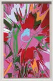 Damien Hirst, Beautiful If At First You Don't Succeed Then Try, Try Again, One More Time, It's Done Spinning Painting, 2008, household gloss on vinyl mounted on canvas, in artist's frame