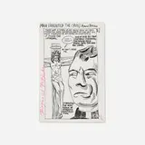 Man Invented the Cross artist's book by Raymond Pettibon with Nelson Tarpenny, 1989, staple-bound offset print, sold Jun 2025