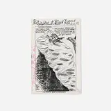 Poetic Use of Blood. Double-Crossed to Death artist's book by Raymond Pettibon with Nelson Tarpenny, 1989, staple-bound offset print, sold Jun 2025
