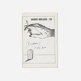 Henry Rollins - 20 artist's book by Raymond Pettibon, 1984, staple-bound offset print, sold Jun 2025