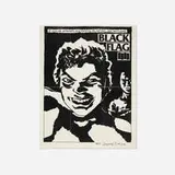 Raymond Pettibon, Black Flag / 5 Suicide Attempts and Counting. No, Not Her - Her Boyfriends poster, 1984, offset print