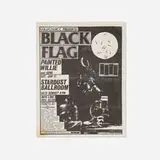 Black Flag at the Stardust Ballroom / Sat. Jan 11 flyer by Raymond Pettibon, Black Flag, Painted Willie, Gone, 1985, offset print, sold Jun 2025
