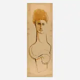 Cameron, Blond Twin, c. 1955, watercolor and ink on paper